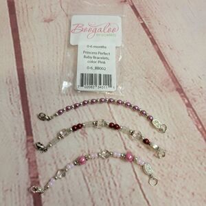 Boogaloo bracelets (3) 0/6 mo 4.38"